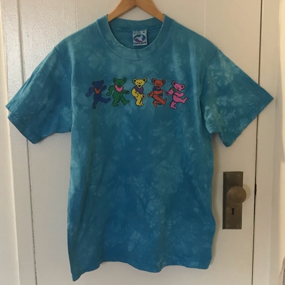Vintage Other - VTG Grateful Dead Liquid Blue dancing bears tee